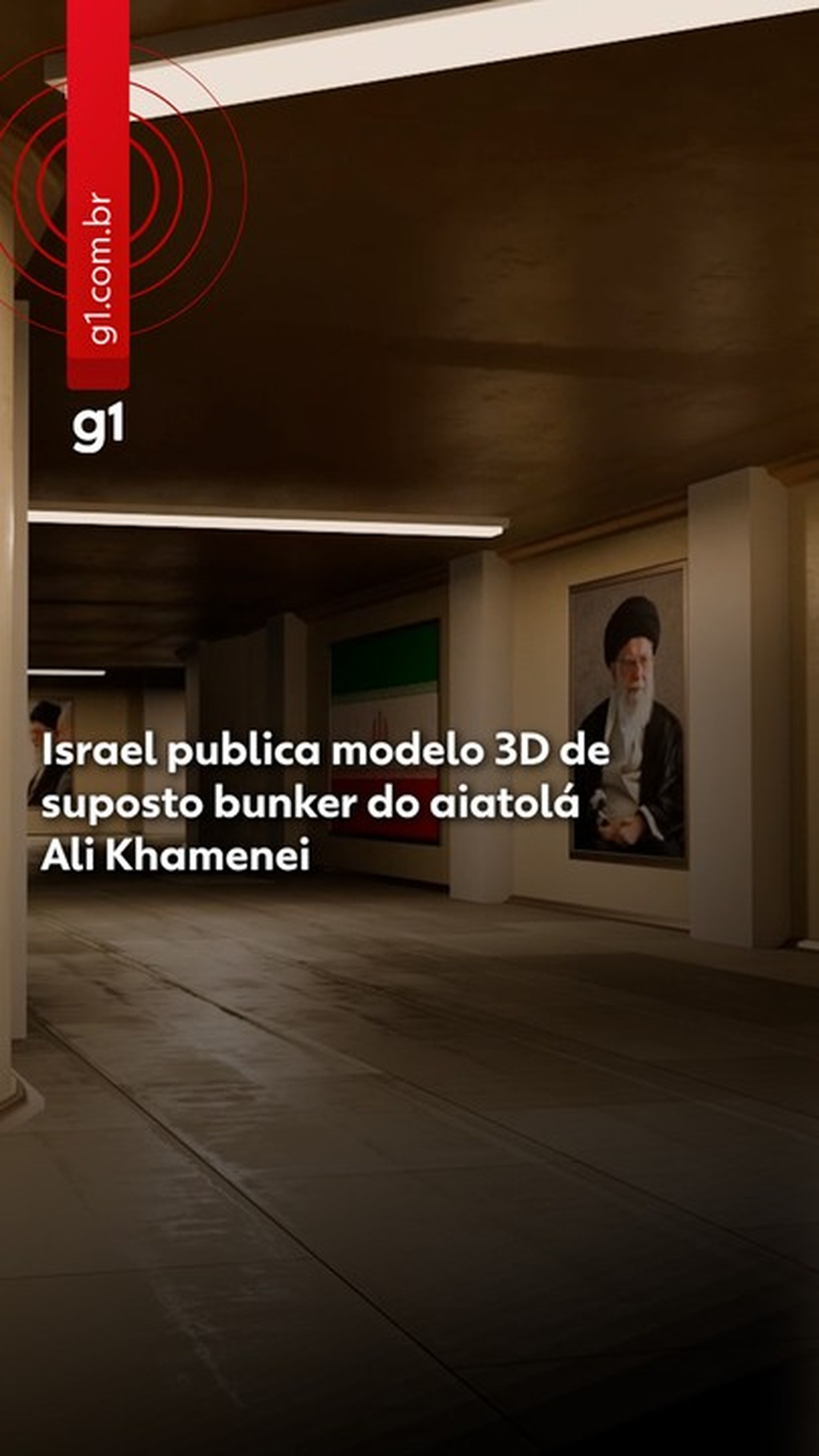 VÍDEO: Israel publica modelo 3D de suposto bunker do aiatolá Ali Khamenei