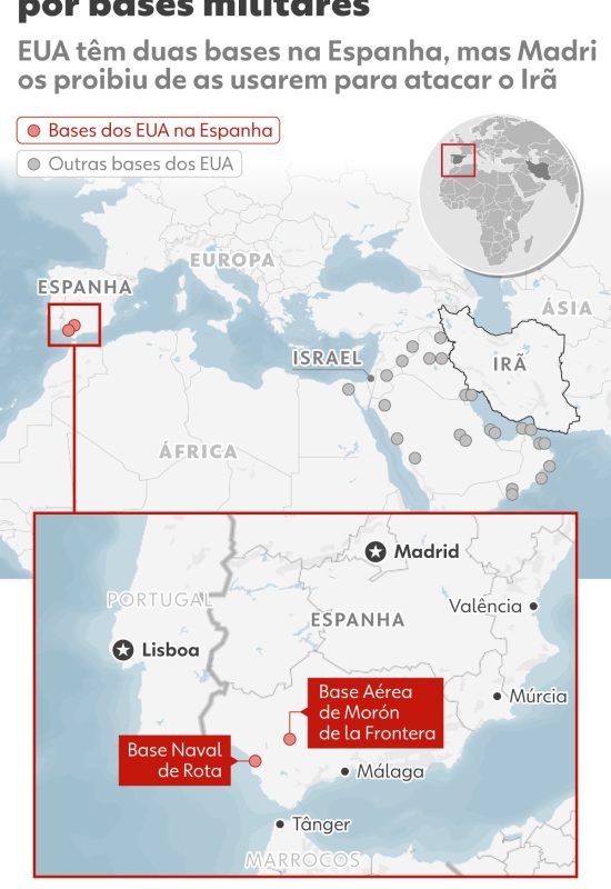 INFOGRÁFICOS: mapa mostra troca de ataques e marcos da primeira semana de guerra no Irã