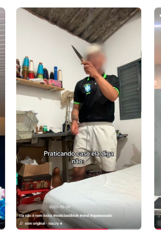 'Treinando caso ela diga não': vídeos no TikTok simulam agressões a mulheres em meio a escalada de violência e recorde de feminicídios